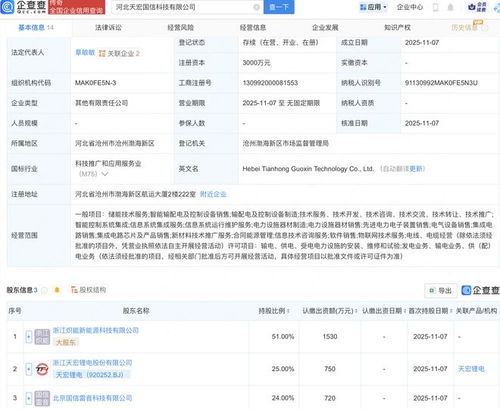 天宏鋰電跨界布局，新公司融合集成電路芯片與軟件設計業務